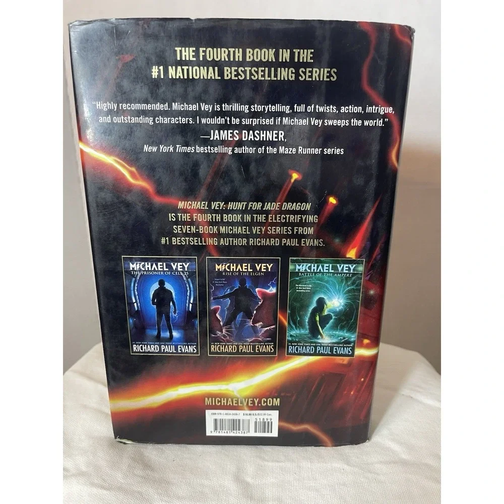 Michael Vey:‎ Hunt for Jade Dragon (Book 4) Simon Pulse/Mercury Ink - Evans